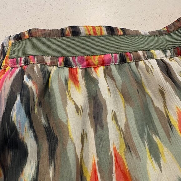 Esprit Skirt Women's Size 2 Multicolored Back Elastic Waist Lined Lightweight - Picture 3 of 9
